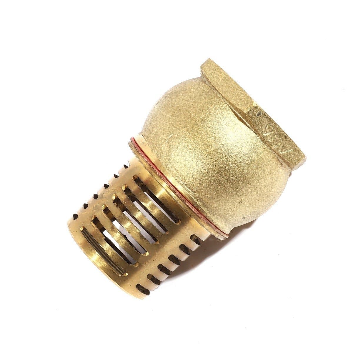 ANA ฟุตวาล์วทองเหลือง 2 1/2 นิ้ว รุ่น 121 ทนแรงดัน 125 PSI ตะแกรงขนาดใหญ่ ทำให้น้ำไหลสะดวก รับประกัน 5 ปี (เอน่า)