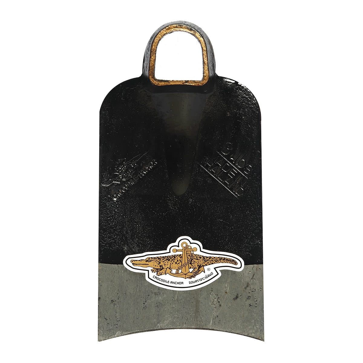 จอบ 3 ปอนด์ หูเหลี่ยม หน้าเว้า แบรนด์ จระเข้สมอ ทำจากเหล็กคุณภาพสูง เหมาะกับงานขุดดิน พรวนดิน ถากหญ้า งานก่อสร้าง ผสมปูน ผสมทราย