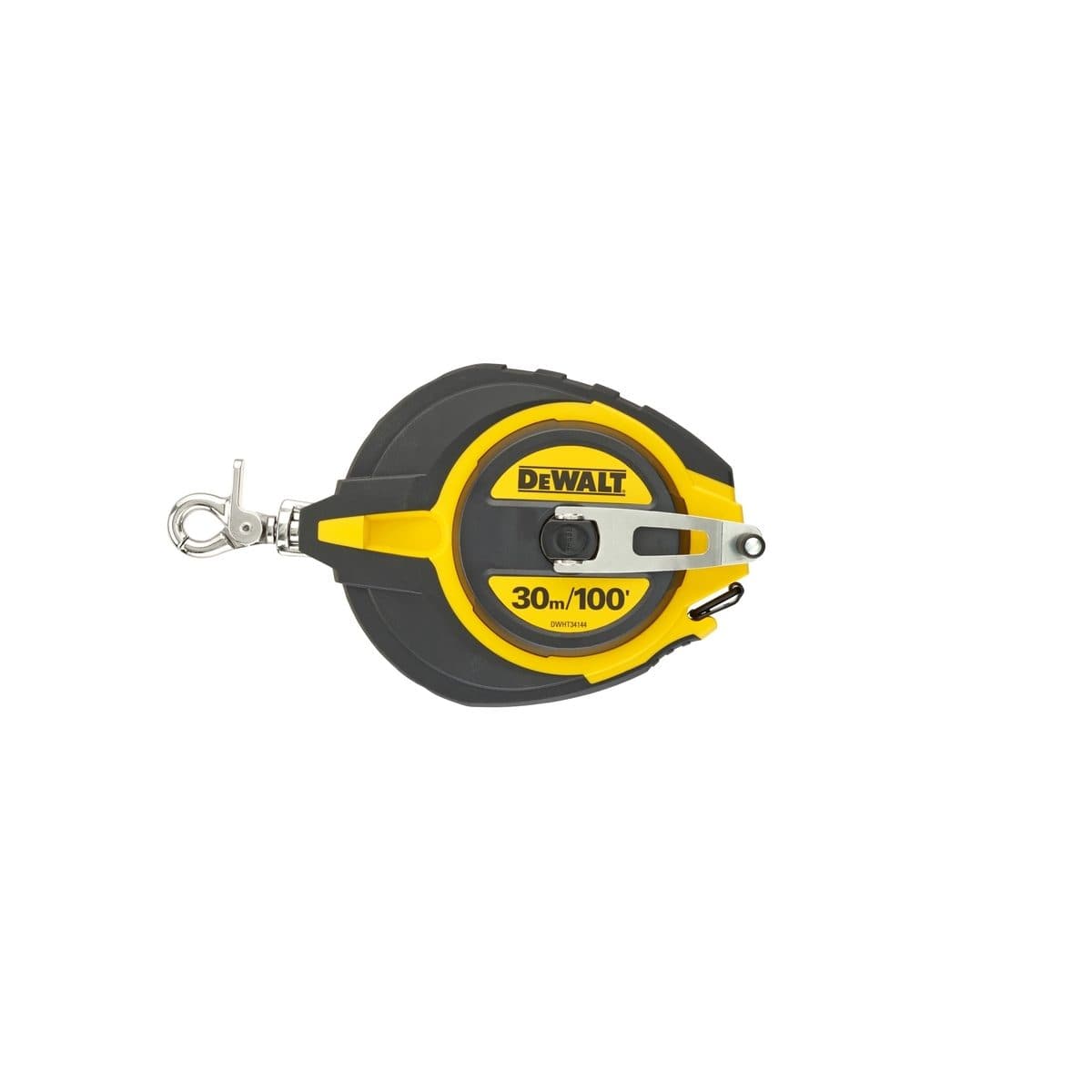 DEWALT เทปวัดสายโลหะ ขนาด 30 เมตร รุ่น DWHT0-34144-30 หุ้มยางทั้งชิ้น ไม่ลื่นหลุดง่าย และทนต่อการกระแทก (ดีวอลท์)