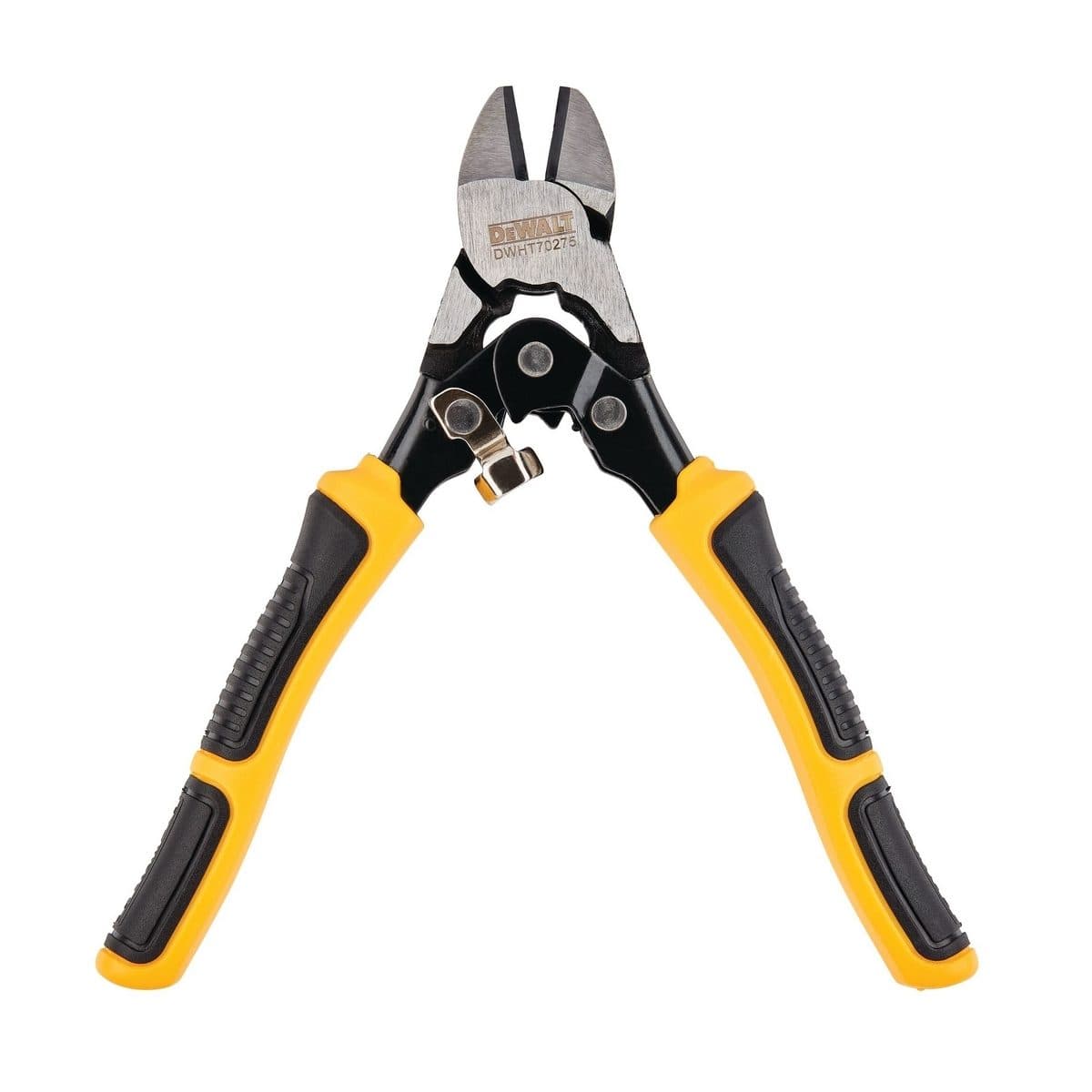 DEWALT คีมตัดสายไฟ ตัดลวด 7.5 นิ้ว (190 มม.) รุ่น DWHT0-70275 ลดการล้ากล้ามเนื้อในการบีบลง แข็งแรง ทนทาน (ดีวอลท์)