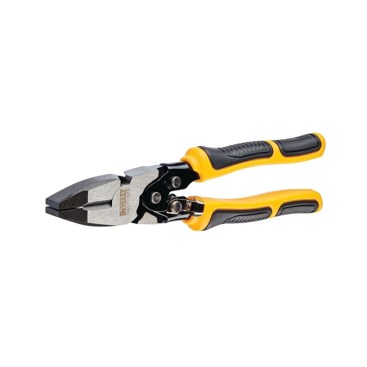 DEWALT คีมปากตรง จิ้งจก 8 นิ้ว รุ่น DWHT0-70276 ที่จับวัสดุสองด้านเพื่อการยึดเกาะที่แข็งแรงและความสบาย (ดีวอลท์)