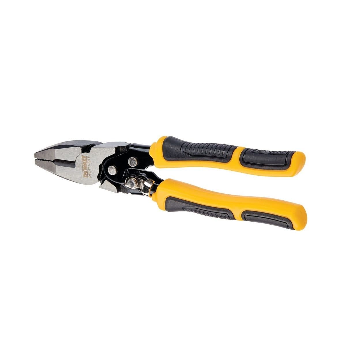 DEWALT คีมปากตรง จิ้งจก 8 นิ้ว รุ่น DWHT0-70276 ที่จับวัสดุสองด้านเพื่อการยึดเกาะที่แข็งแรงและความสบาย (ดีวอลท์)