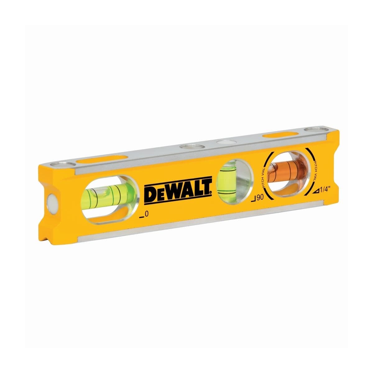 DEWALT ระดับน้ำ Billet Level ขนาด 165 มม. รุ่น DWHT42525-0 แถบแม่เหล็ก 3 แถบ เพื่อติดบนผิวโลหะได้ง่าย (ดีวอลท์)