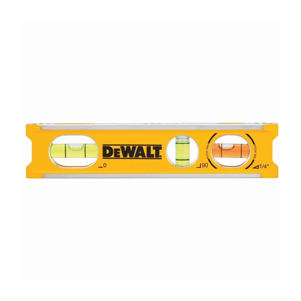 DEWALT ระดับน้ำ Billet Level ขนาด 165 มม. รุ่น DWHT42525-0 แถบแม่เหล็ก 3 แถบ เพื่อติดบนผิวโลหะได้ง่าย (ดีวอลท์)