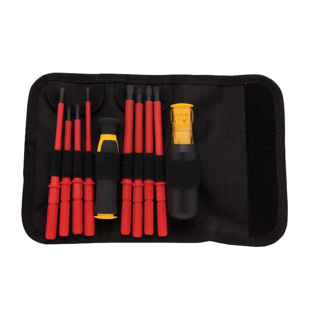 DEWALT ชุดไขควงหุ้มฉนวนด้ามจับไวนิล 8 ชิ้น รุ่น DWHT66417 ไขควงหุ้มฉนวนที่ผ่านการรับรอง 1000 VDE (ดีวอลท์)