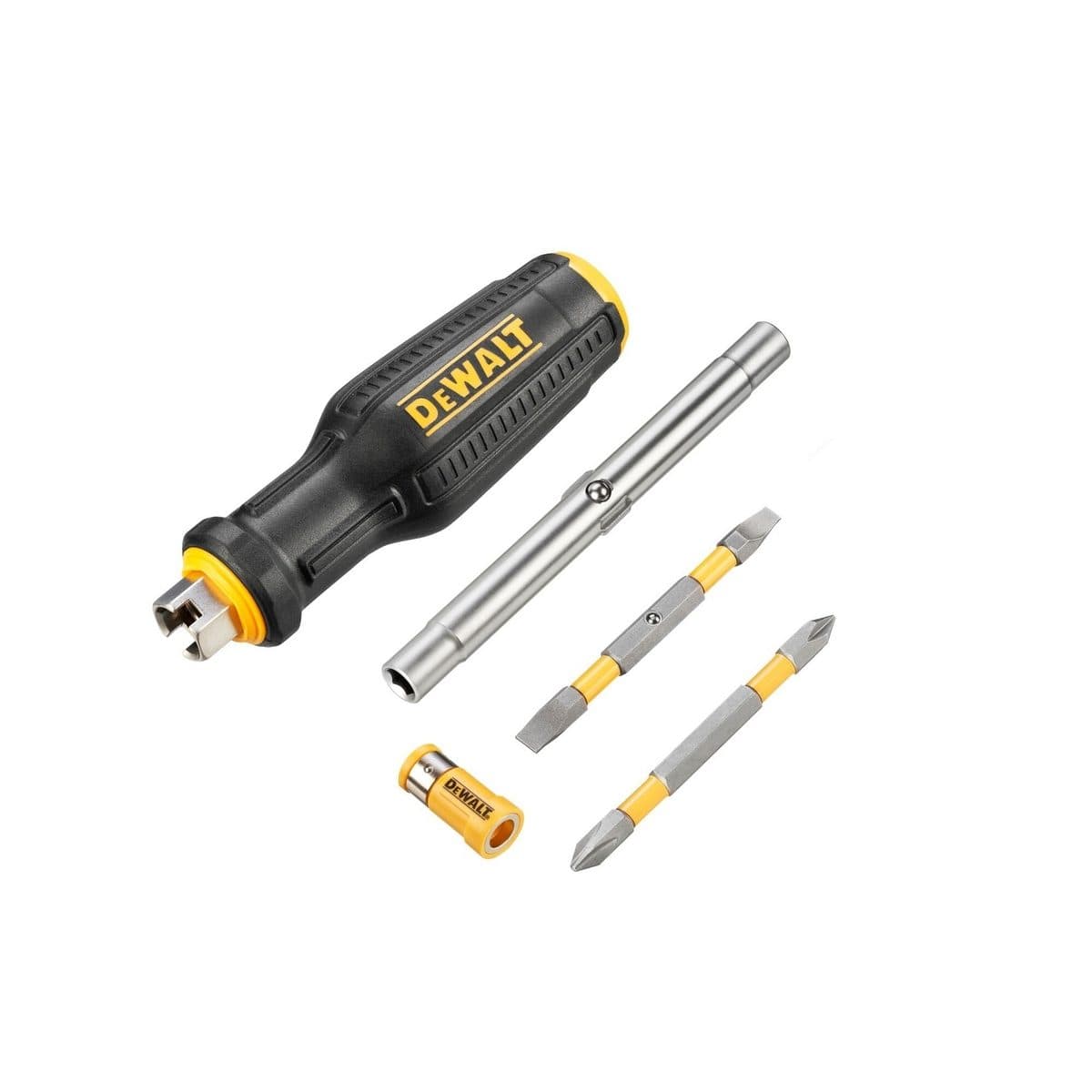 DEWALT ไขควง MaxFit 6-in-1 Multi-Bit Screwdriver รุ่น DWHT0-66569 ระบบล็อคสกรูแม่เหล็กป้องกันการโยกเยก (ดีวอลท์)