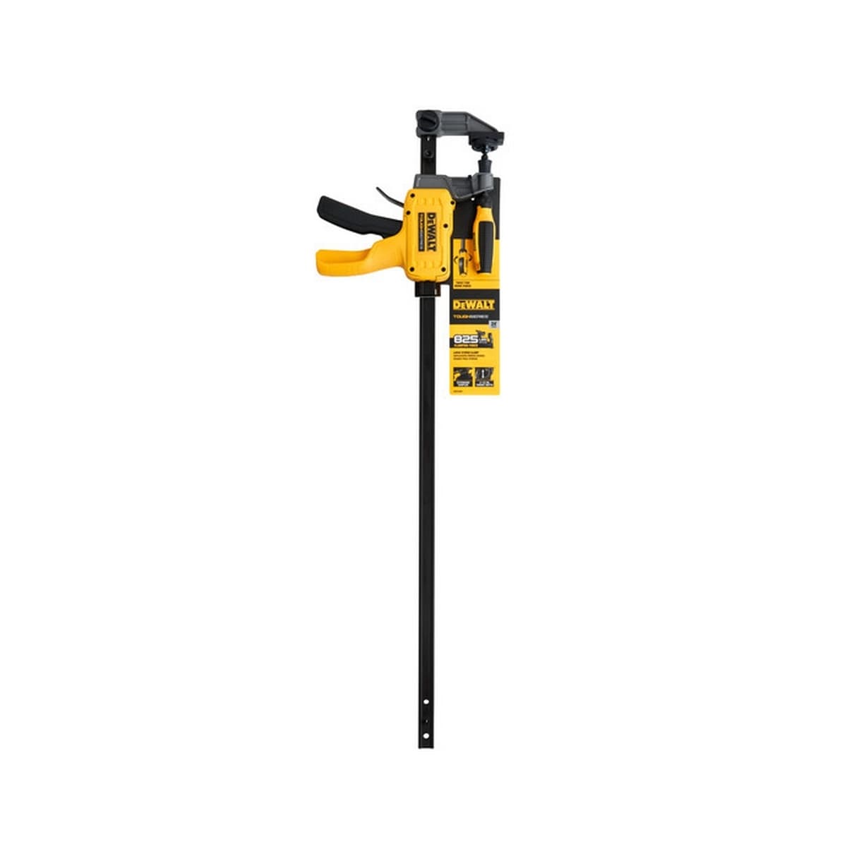 DEWALT แคลมป์ ไฮบริด ขนาด 24 นิ้ว รุ่น DWHT83601 ขากรรไกรและฝักเป็นร่องรูปตัว V สำหรับยึดท่ออย่างแน่นหนา (ดีวอลท์)