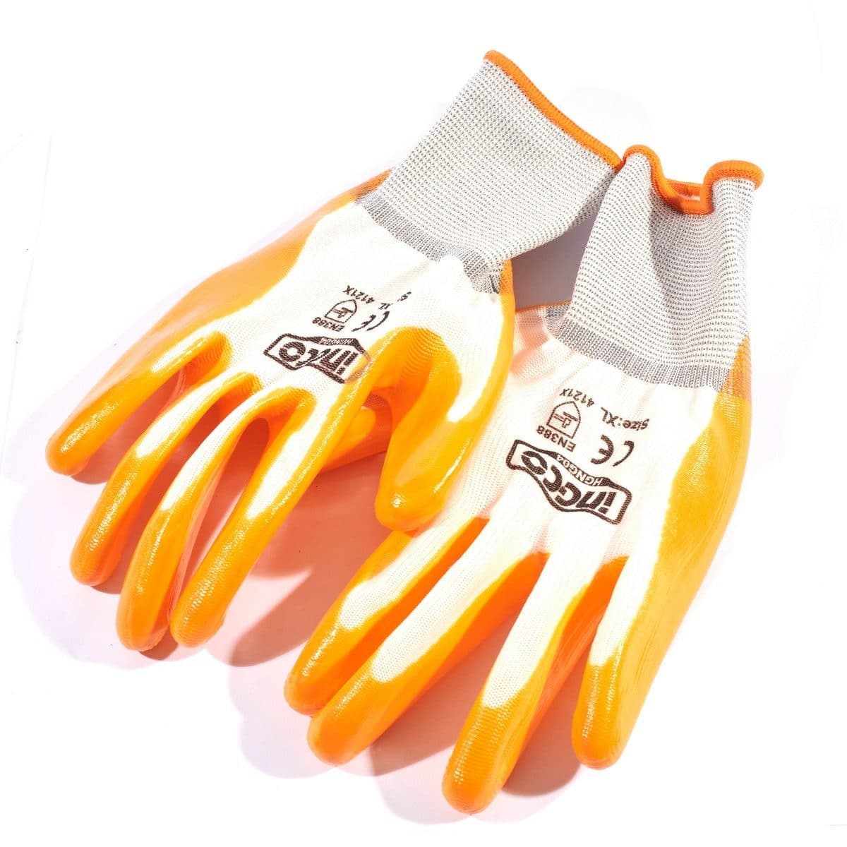 INGCO ถุงมือเคลือบยางไนไตรล์ XL รุ่น HGNG04 สำหรับงานที่ต้องสัมผัสน้ำมัน/สารเคมี เคลือบยางไนไตรล์ ป้องกันการลื่น(อิงโก้)