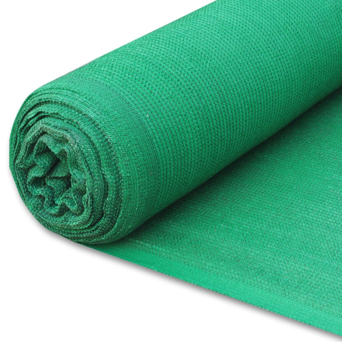 ตาข่ายกรองแสง 70% สีเขียว ตราไก่ชน ทอ 3 เข็ม ขนาด 2x90 เมตร (100 หลา) น้ำหนัก 14 กิโลกรัม เหนียว ทนทาน เส้นใยแบน เส้นใยไม่พลิก ความหนาสม่ำเส