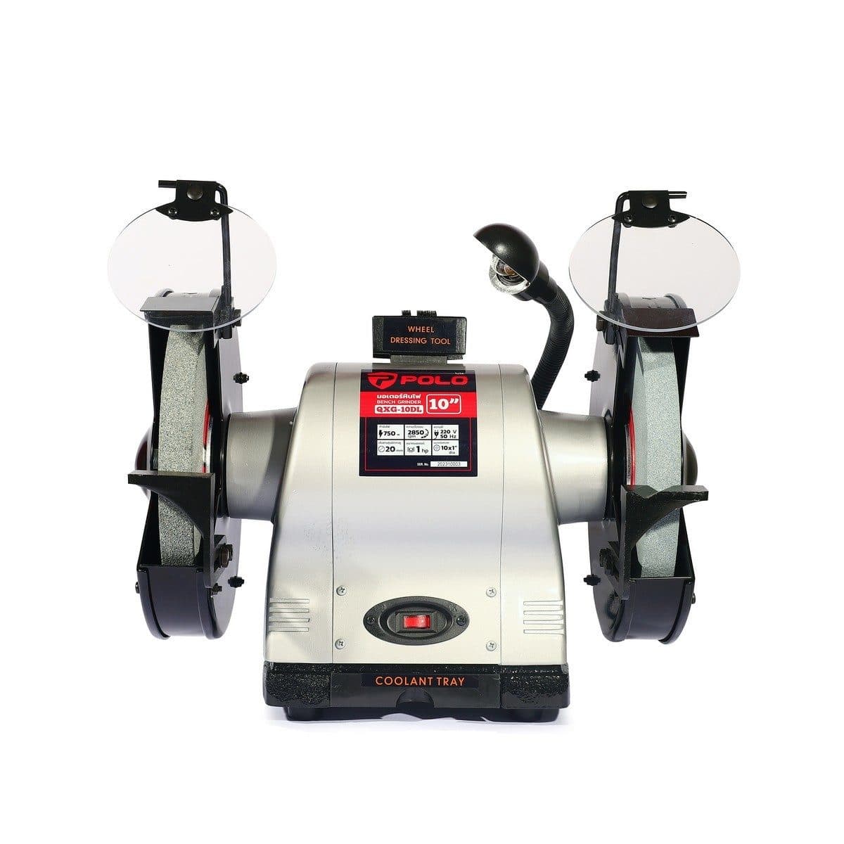 POLO มอเตอร์หินไฟ ขนาด 10 นิ้ว มอเตอร์ 1 แรงม้า กำลังไฟ 750 วัตต์ รุ่น KT QXG-10DL ความเร็วรอบ 2,850 รอบ/นาที มอเตอร์ 2 สาย 2 Pole (โปโล)