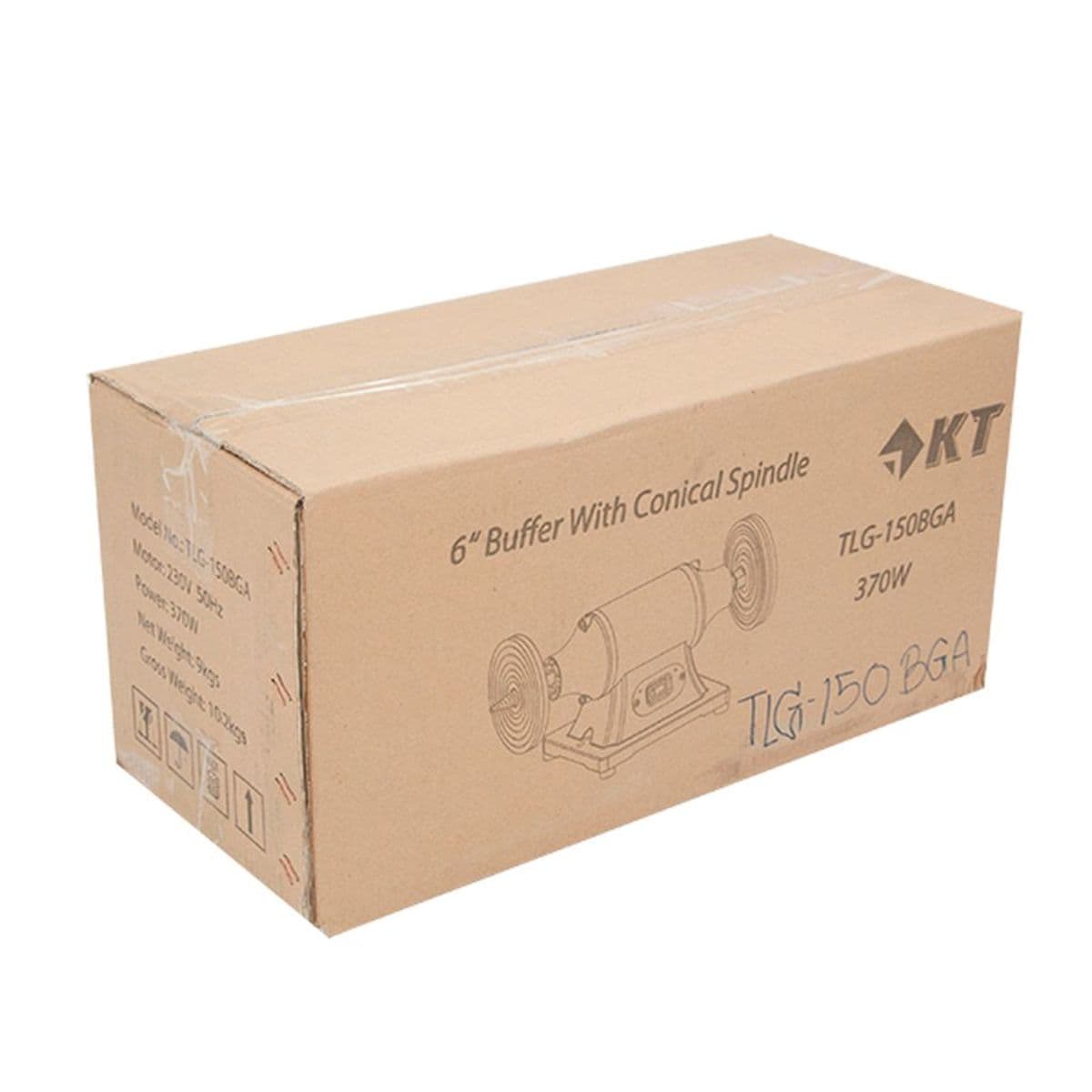 POLO มอเตอร์เพลาแหลม 6 นิ้ว กำลัง 1/2 แรงม้า (0.37 กิโลวัตต์) รุ่น KT TLG-150BGA กำลังไฟ 230 โวลต์ มอเตอร์ 2 สาย 2 Pole ความเร็วรอบ 2850 รอบ