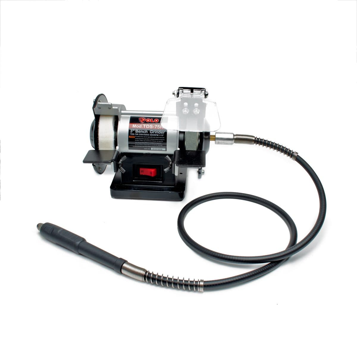 POLO มอเตอร์หินไฟสายอ่อน 3 นิ้ว กำลัง 1/15 แรงม้า (0.05 กิโลวัตต์) รุ่น KT TDS-75R มอเตอร์ 2 สาย 2 Pole ความเร็วรอบ 2850 รอบต่อนาที สายยาว 1