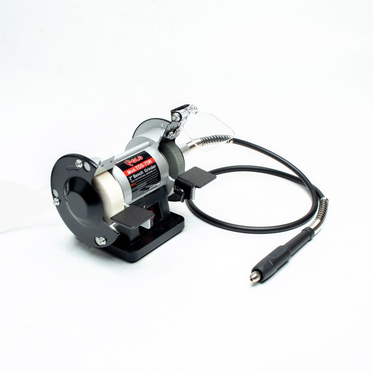 POLO มอเตอร์หินไฟสายอ่อน 3 นิ้ว กำลัง 1/15 แรงม้า (0.05 กิโลวัตต์) รุ่น KT TDS-75R มอเตอร์ 2 สาย 2 Pole ความเร็วรอบ 2850 รอบต่อนาที สายยาว 1