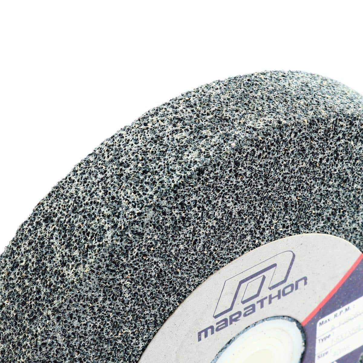 MARATHON หินไฟ สีเทา 6 นิ้ว เบอร์ 36 หนา 1 นิ้ว ใช้สำหรับเจียคาร์ไบด์ ใช้กับเครื่องมอเตอร์หินไฟ (มาราธอน)