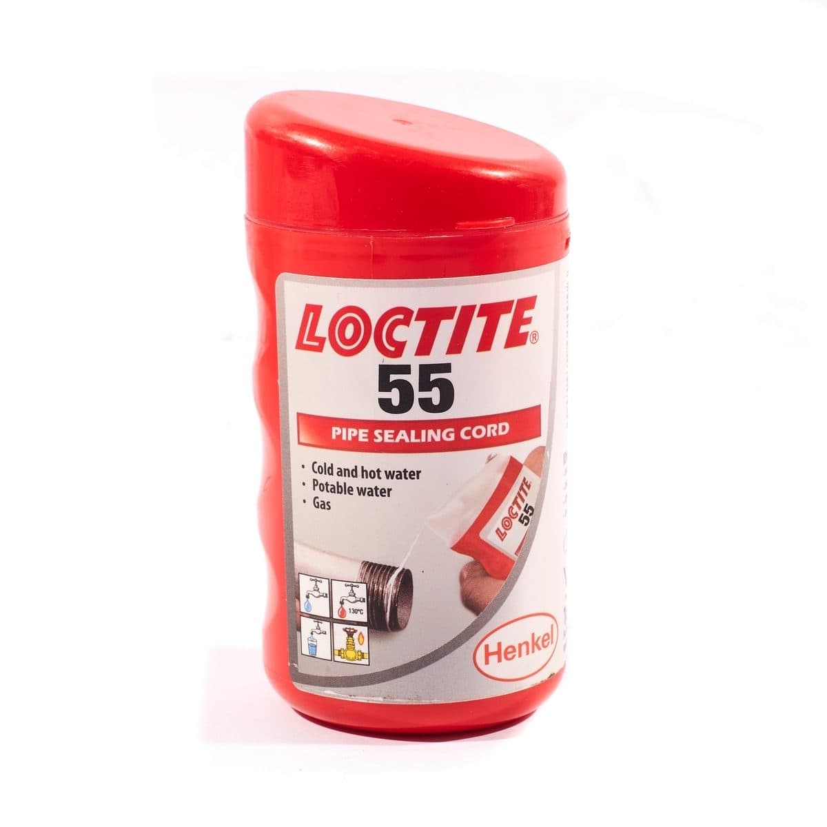 LOCTITE เชือกพันเกลียว 160 ม. รุ่น 55 ซีลเกลียวสำหรับใช้งานทั่วไป สามารถซีลเกลียวและข้อต่อท่อเทเปอร์ทั้งโลหะ (ล็อคไทท์)