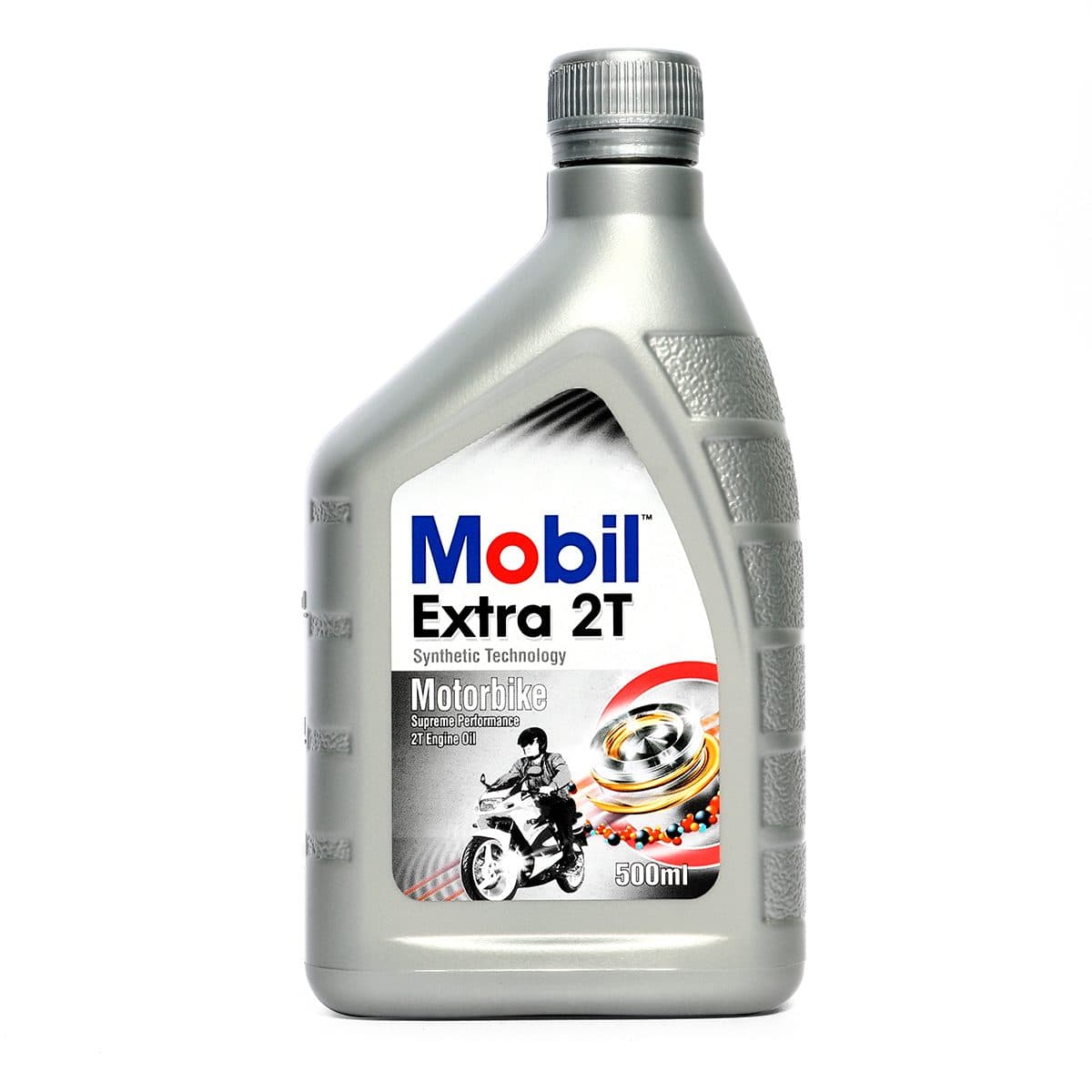 น้ำมันหล่อลื่นเครื่องยนต์เบนซินสำหรับรถมอเตอร์ไซค์ โมบิล (MOBIL) รุ่น เอ็กซ์ตร้า ทูที ขนาดบรรจุ 1 ลิตร 0.5 ลิตร