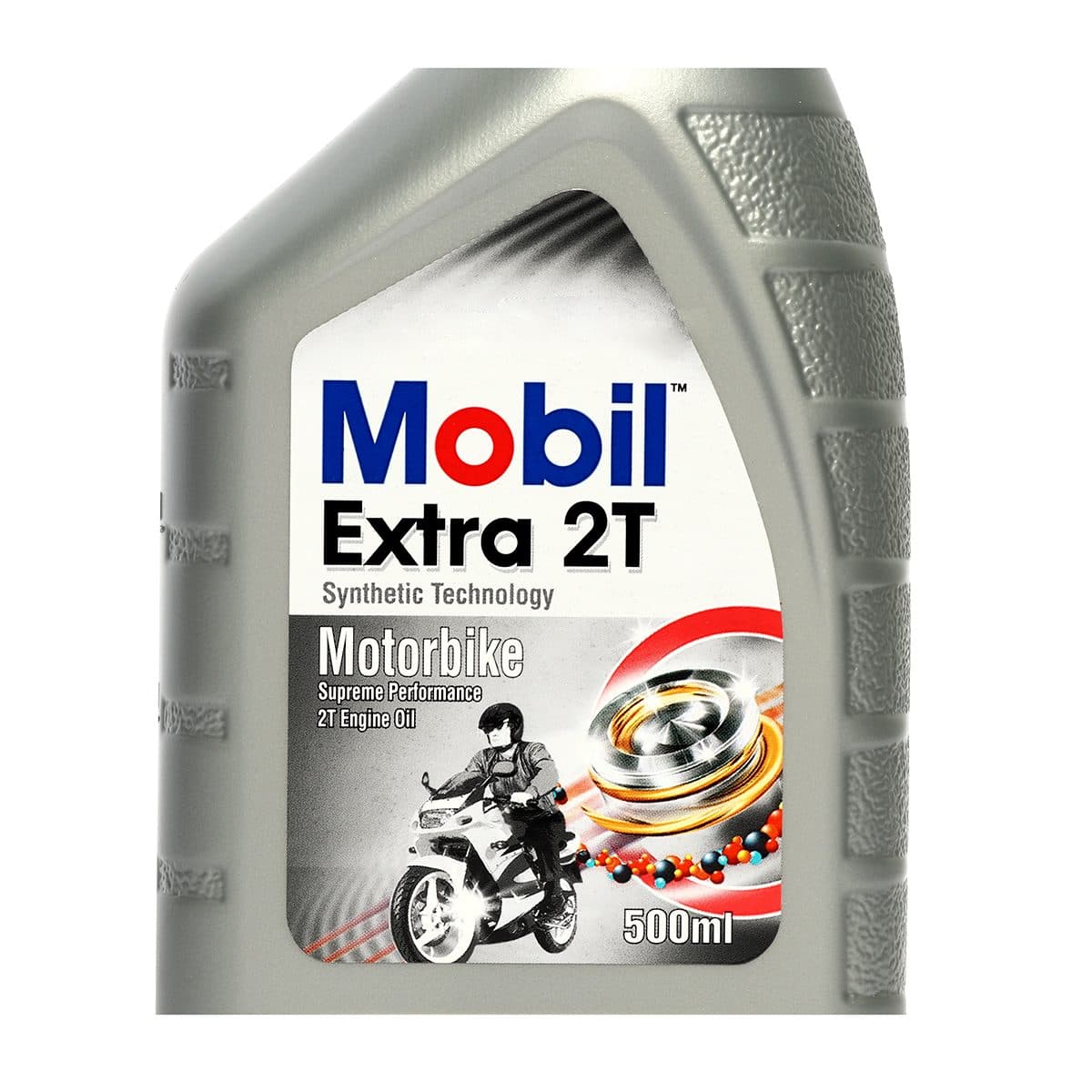 น้ำมันหล่อลื่นเครื่องยนต์เบนซินสำหรับรถมอเตอร์ไซค์ โมบิล (MOBIL) รุ่น เอ็กซ์ตร้า ทูที ขนาดบรรจุ 1 ลิตร 0.5 ลิตร