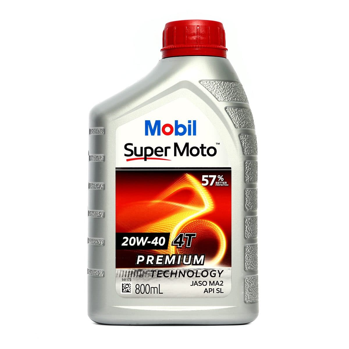 น้ำมันหล่อลื่นเครื่องยนต์เบนซินสำหรับรถมอเตอร์ไซค์ โมบิล (MOBIL) รุ่น ซูเปอร์ โมโต 20W-40 ความหนืด SAE 20W-40 ขนาดบรรจุ 0.8 ลิตร