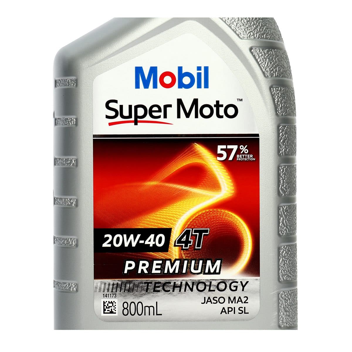 น้ำมันหล่อลื่นเครื่องยนต์เบนซินสำหรับรถมอเตอร์ไซค์ โมบิล (MOBIL) รุ่น ซูเปอร์ โมโต 20W-40 ความหนืด SAE 20W-40 ขนาดบรรจุ 0.8 ลิตร