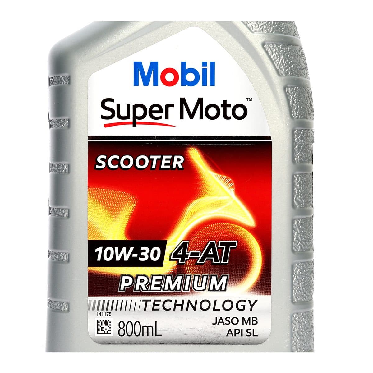 น้ำมันหล่อลื่นเครื่องยนต์เบนซินสำหรับรถมอเตอร์ไซค์เกียร์ออโตเมติก กึ่งสังเคราะห์ โมบิล (MOBIL) รุ่น ซูเปอร์ โมโต สกูตเตอร์ 10W-30 ขนาดบรรจุ 