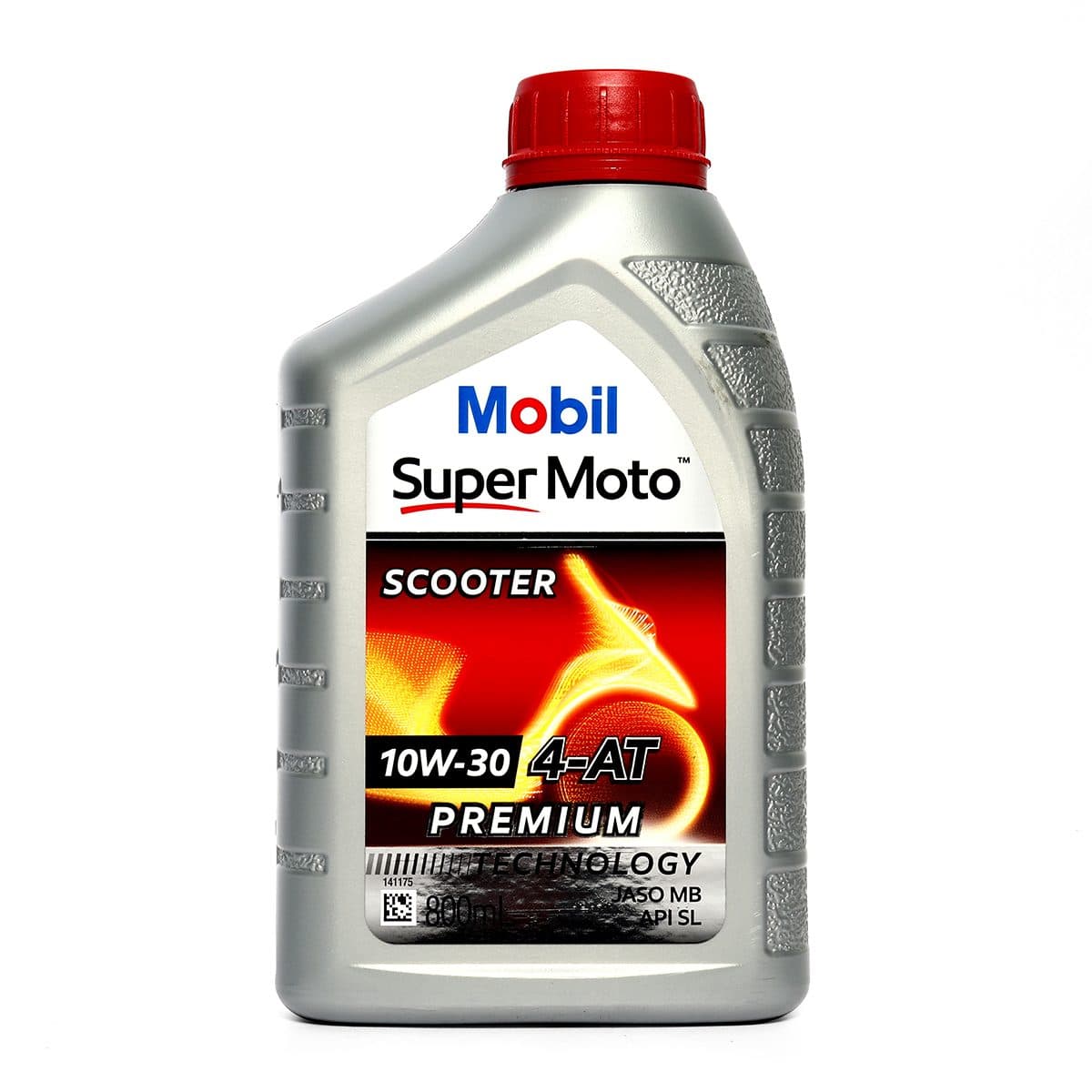 น้ำมันหล่อลื่นเครื่องยนต์เบนซินสำหรับรถมอเตอร์ไซค์เกียร์ออโตเมติก โมบิล (MOBIL) รุ่น ซูเปอร์ โมโต สกูตเตอร์ 10W-30 ความหนืด SAE 10W-30 ขนาดบ