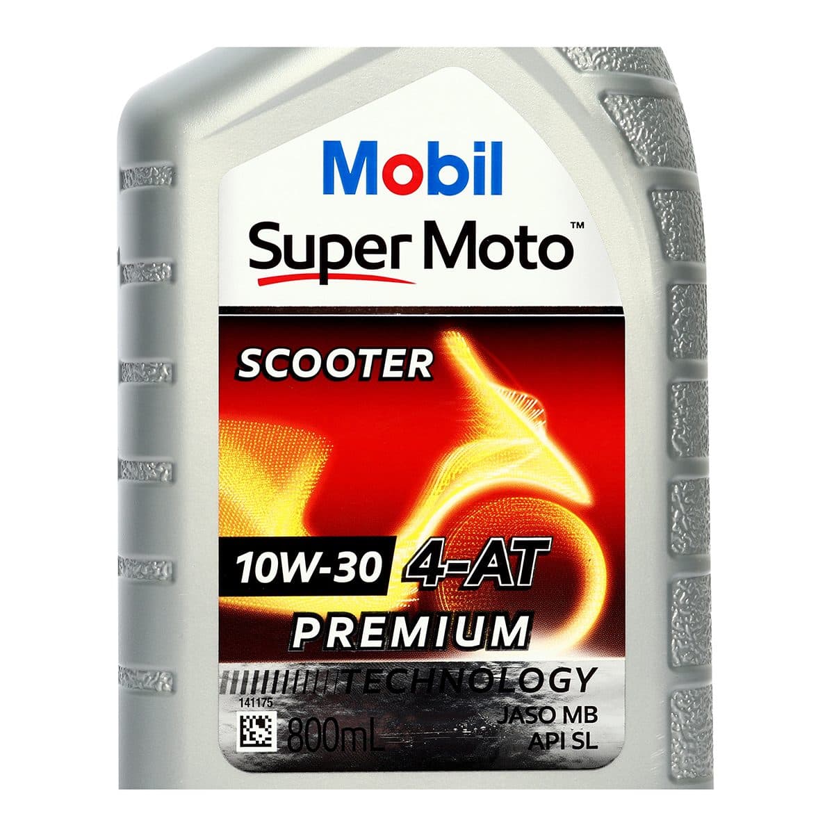น้ำมันหล่อลื่นเครื่องยนต์เบนซินสำหรับรถมอเตอร์ไซค์เกียร์ออโตเมติก โมบิล (MOBIL) รุ่น ซูเปอร์ โมโต สกูตเตอร์ 10W-30 ความหนืด SAE 10W-30 ขนาดบ