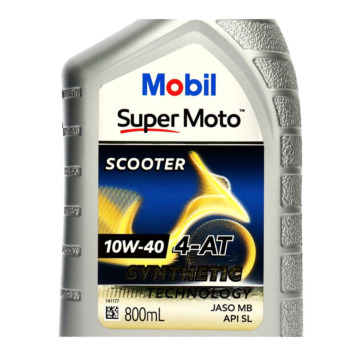 น้ำมันหล่อลื่นเครื่องยนต์เบนซินสำหรับรถมอเตอร์ไซค์เกียร์ออโตเมติก กึ่งสังเคราะห์ โมบิล (MOBIL) รุ่น ซูเปอร์ โมโต สกูตเตอร์ 10W-40 ขนาดบรรจุ 