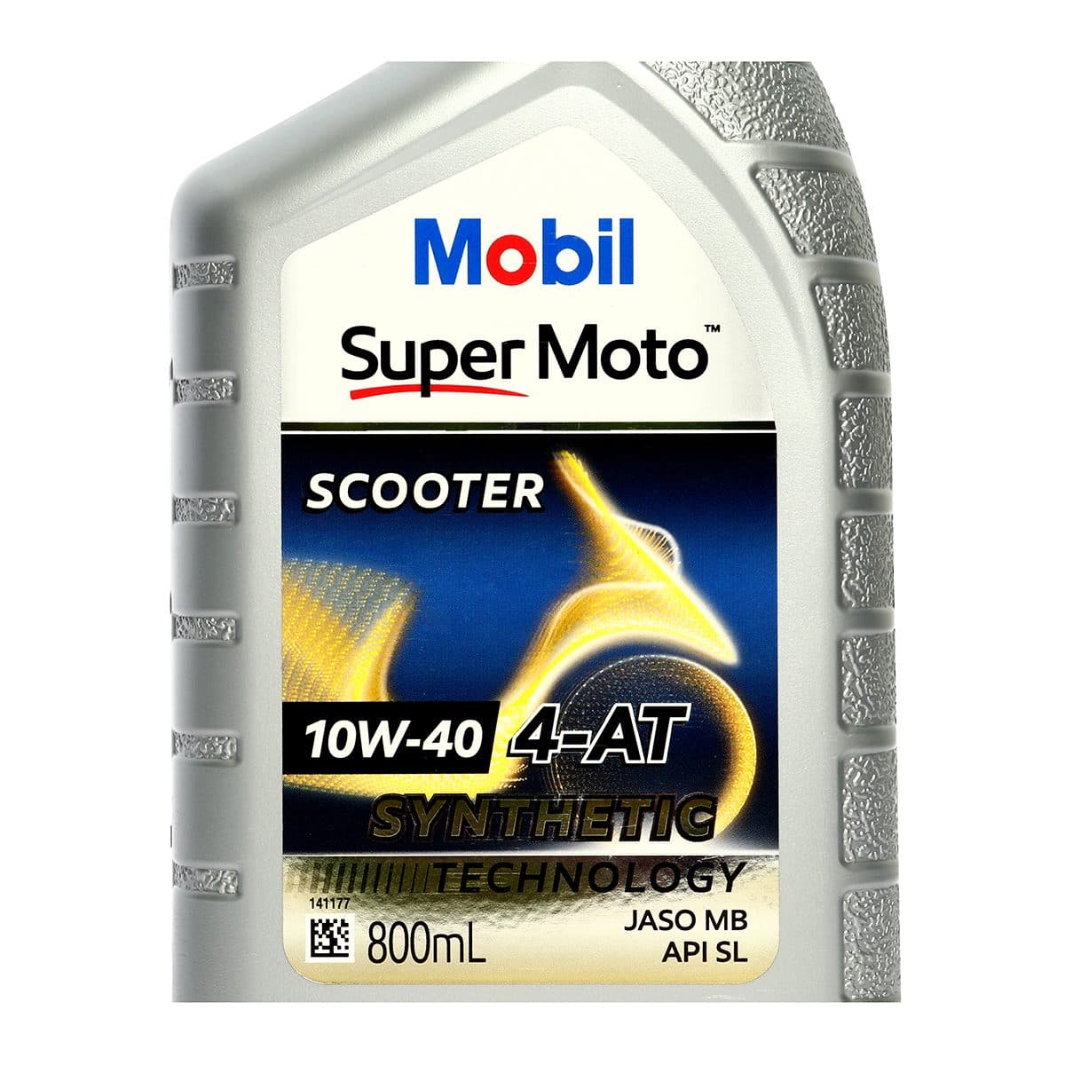 น้ำมันหล่อลื่นเครื่องยนต์เบนซินสำหรับรถมอเตอร์ไซค์เกียร์ออโตเมติก กึ่งสังเคราะห์ โมบิล (MOBIL) รุ่น ซูเปอร์ โมโต สกูตเตอร์ 10W-40 ความหนืด S