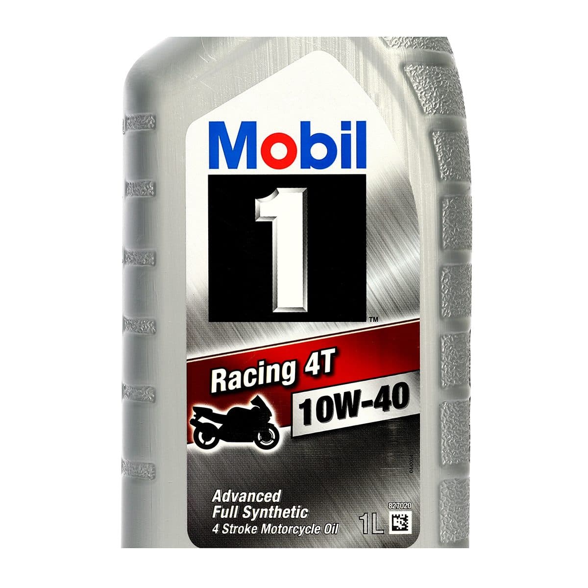 น้ำมันหล่อลื่นเครื่องยนต์เบนซินสำหรับรถมอเตอร์ไซค์สังเคราะห์แท้ 100% โมบิล1 (MOBIL1) รุ่น เรสซิ่ง โฟร์ที 10W-40 ความหนืด SAE 10W-40 ขนาดบรรจ