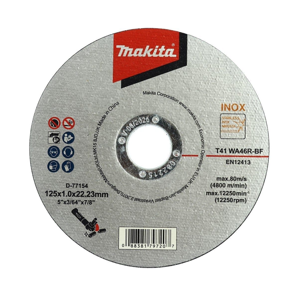 D-77154 แผ่นตัด 5"X1MM เหล็ก/SS-ECO-INOX