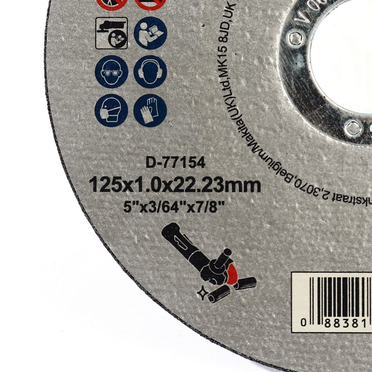 D-77154 แผ่นตัด 5"X1MM เหล็ก/SS-ECO-INOX