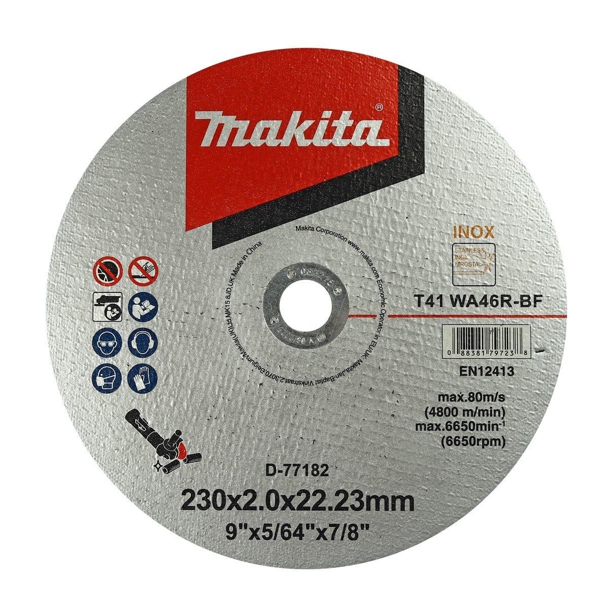 D-77182 แผ่นตัด 9"X2MM เหล็ก/SS-ECO-INOX