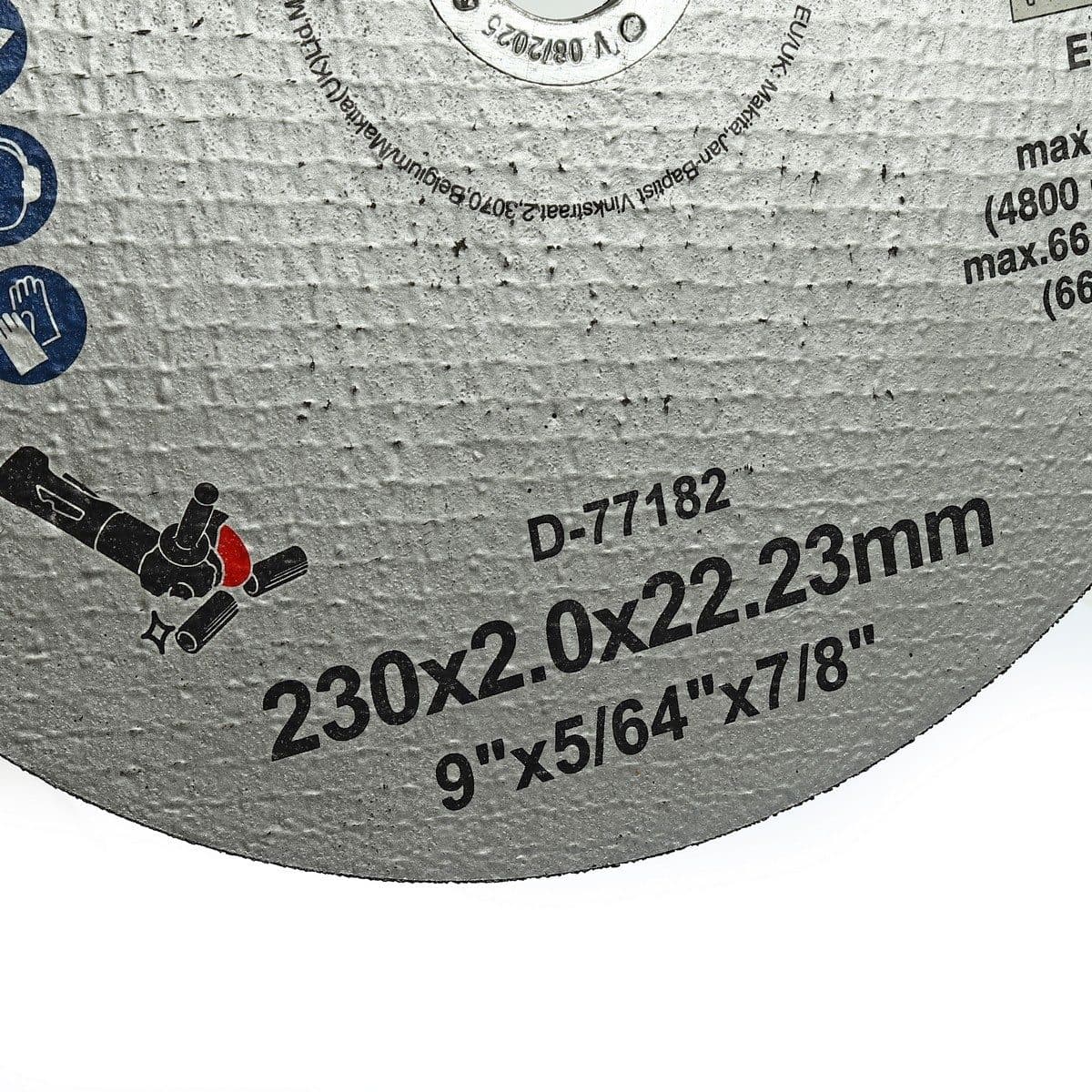 D-77182 แผ่นตัด 9"X2MM เหล็ก/SS-ECO-INOX