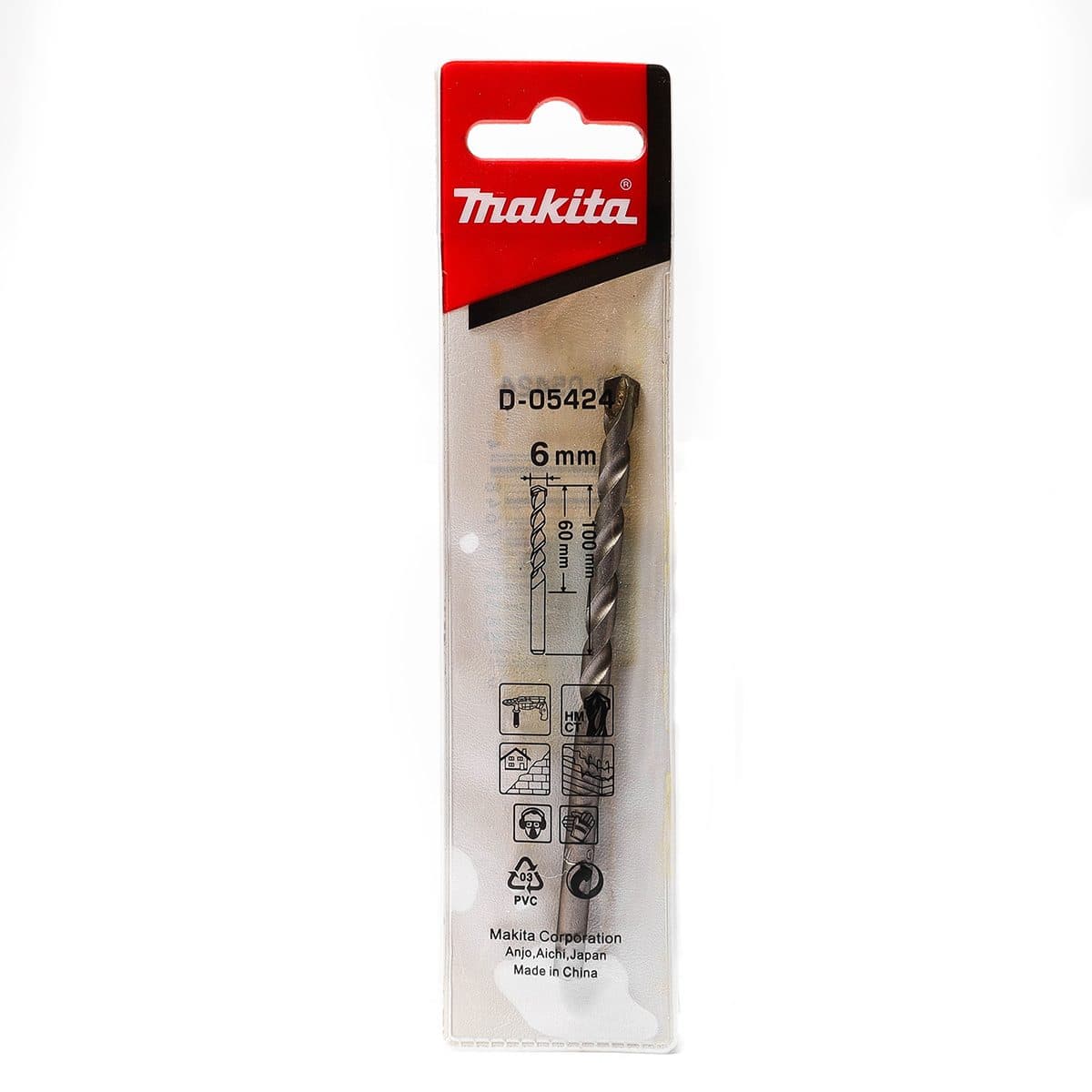 D-05424/D-05256 ดอกเจาะปูนตรง 6 X 100 MM