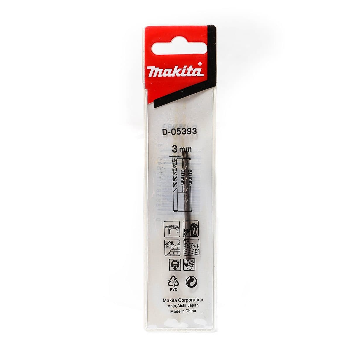 D-05393/D-05228 ดอกเจาะปูนตรง 3 X 60 MM