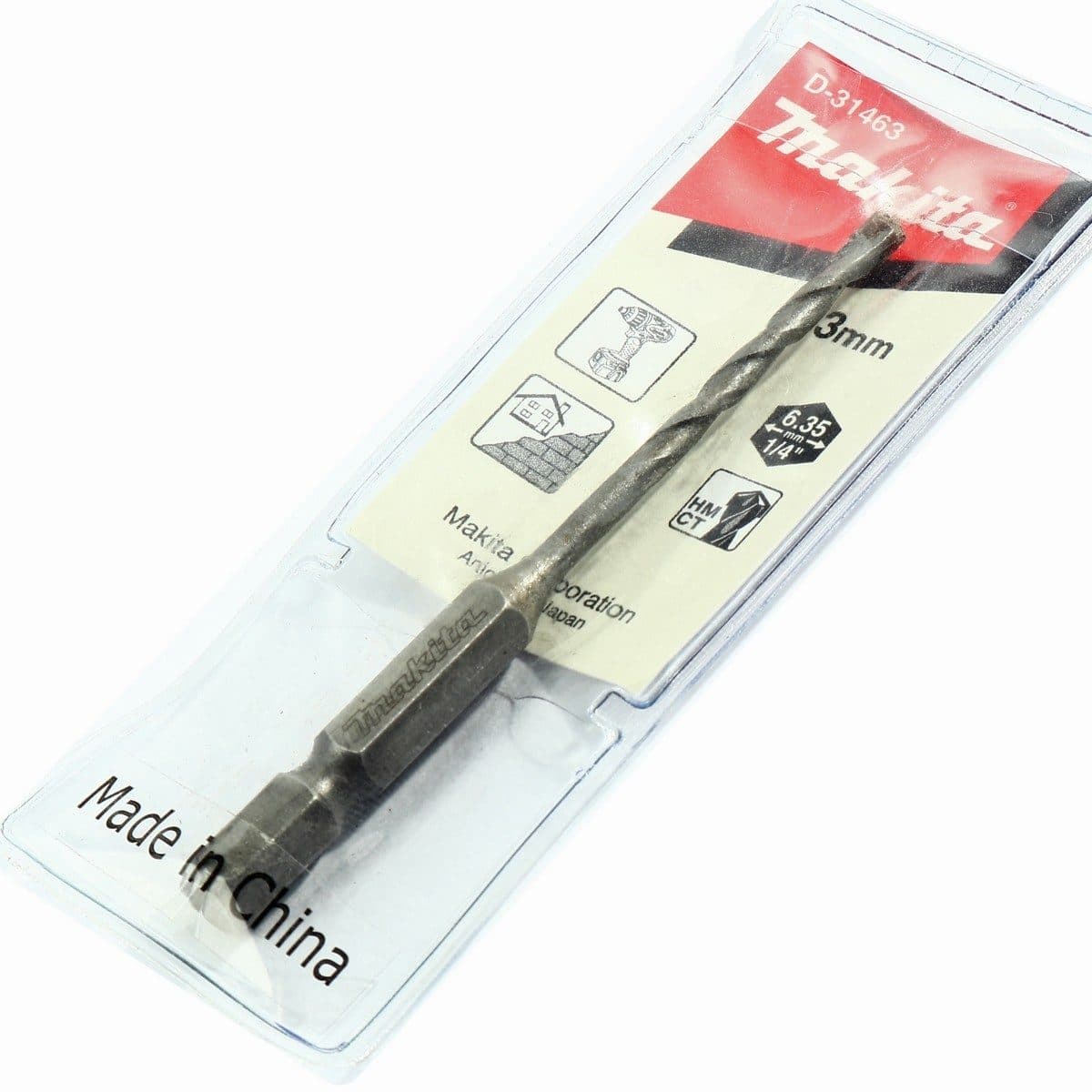 D-31463 ดอกเจาะปูนก้านหกเหลี่ยม 3 X 80