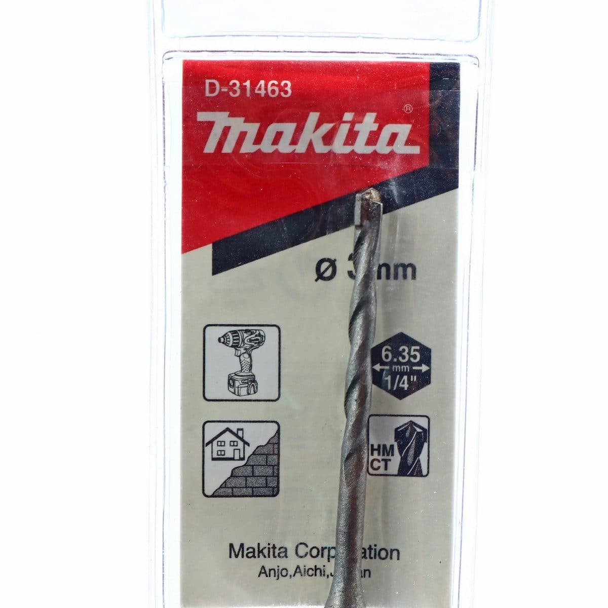 D-31463 ดอกเจาะปูนก้านหกเหลี่ยม 3 X 80