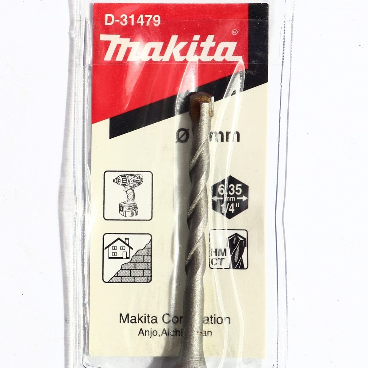 D-31479 ดอกเจาะปูนก้านหกเหลี่ยม 4 X 80