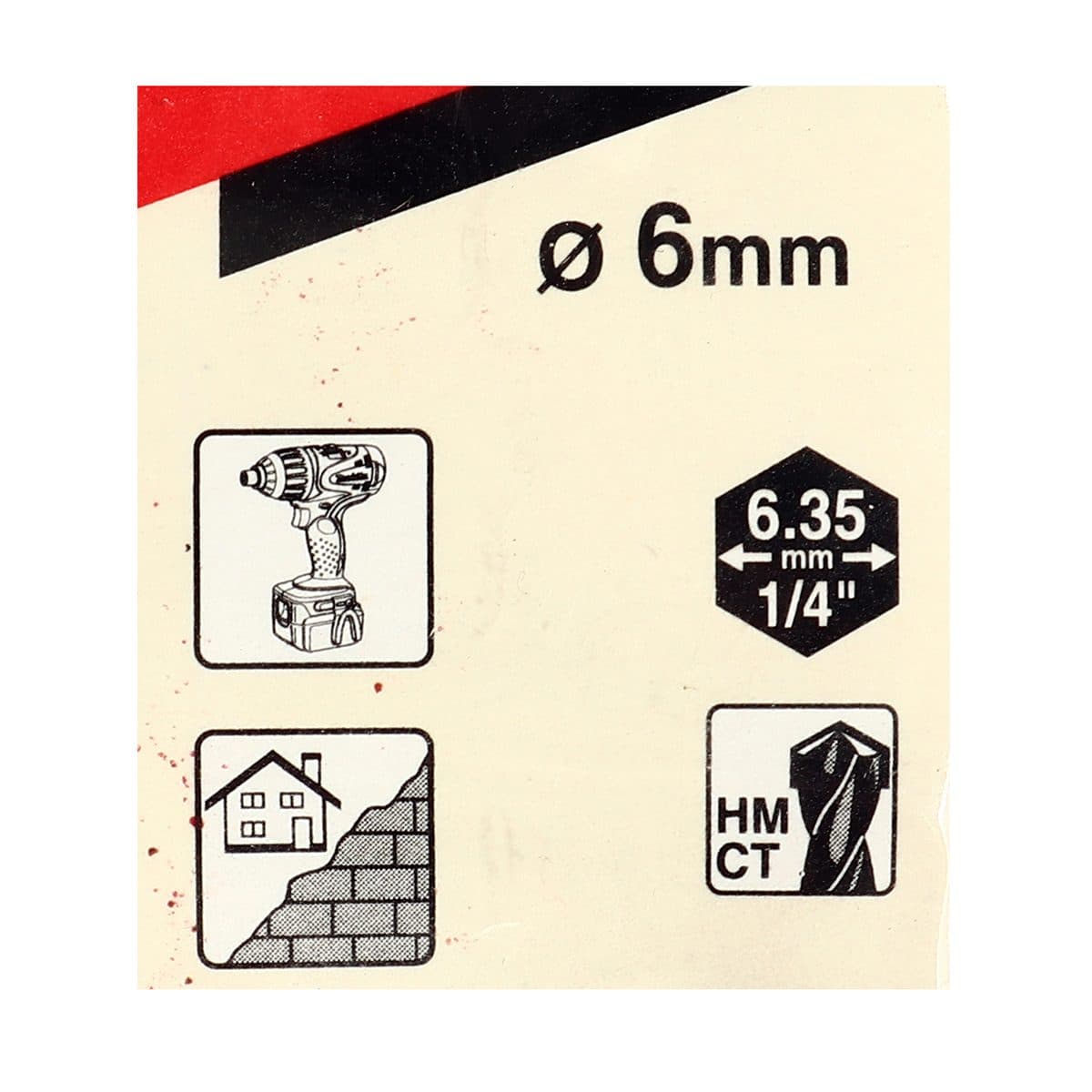 D-31491 ดอกเจาะปูนก้านหกเหลี่ยม 6 X 100