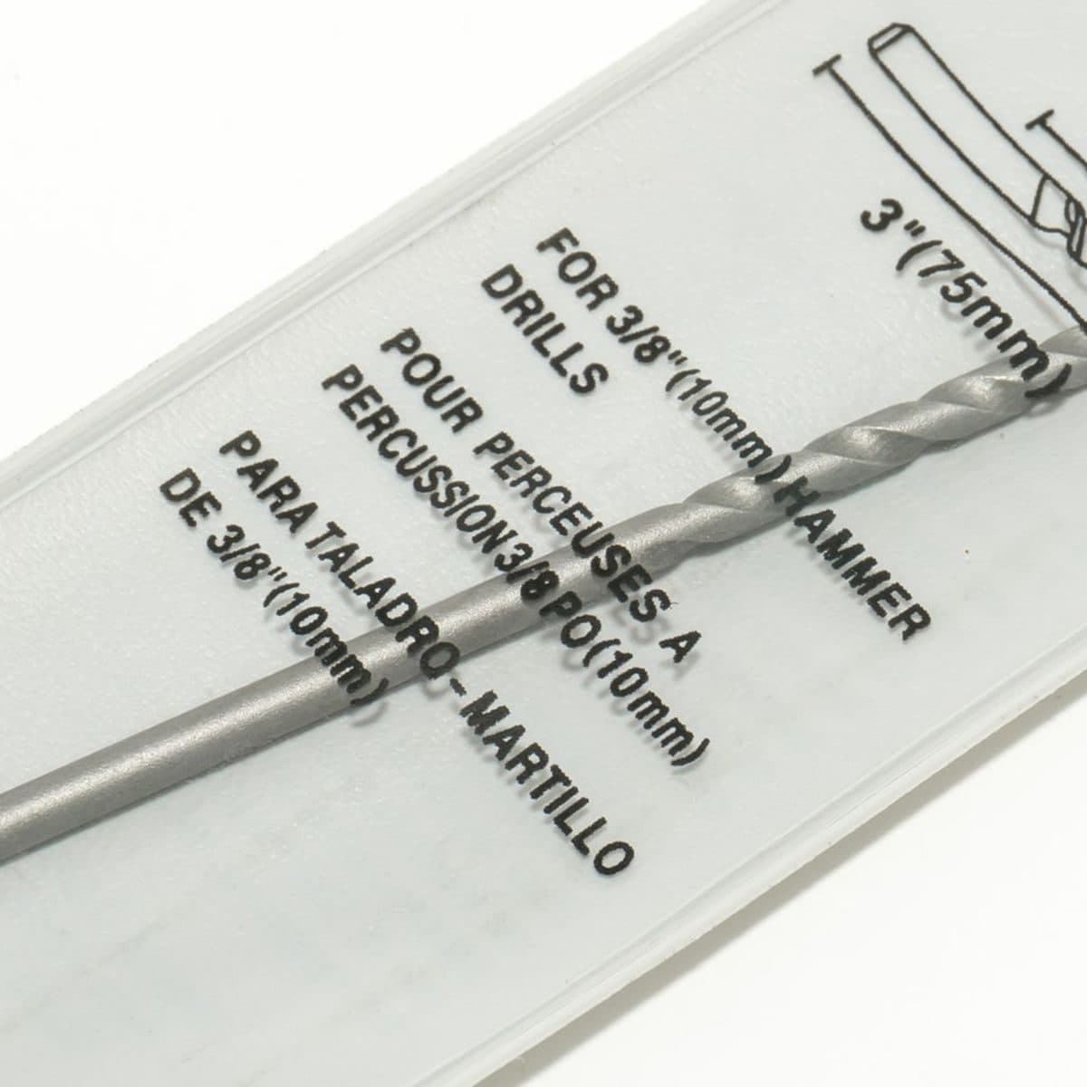 D-24309 ดอกเจาะปูนก้านตรง1/8"(3.2มม)X3"