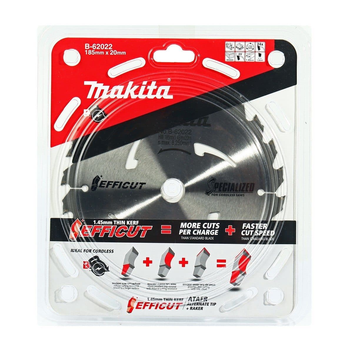 EFFICUT ใบเลื่อย 7" X 24T (B-62022)