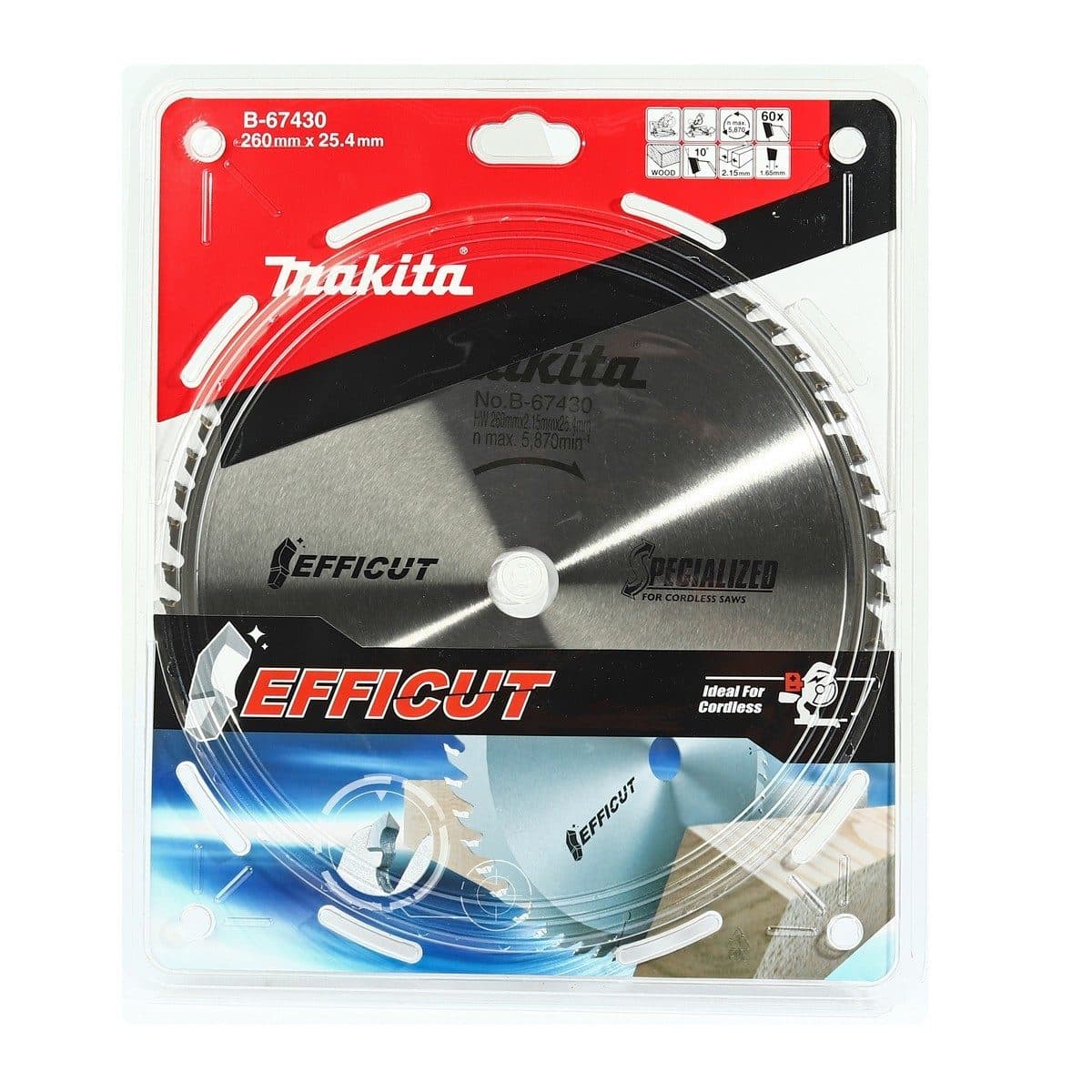 EFFICUT ใบเลื่อย 10" X 60T (B-67430)