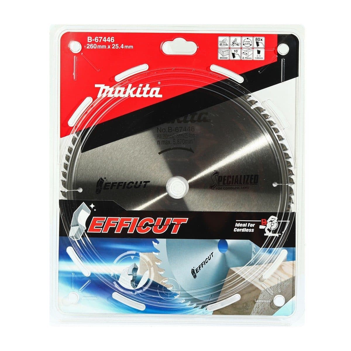 EFFICUT ใบเลื่อย 10" X 80T (B-67446)