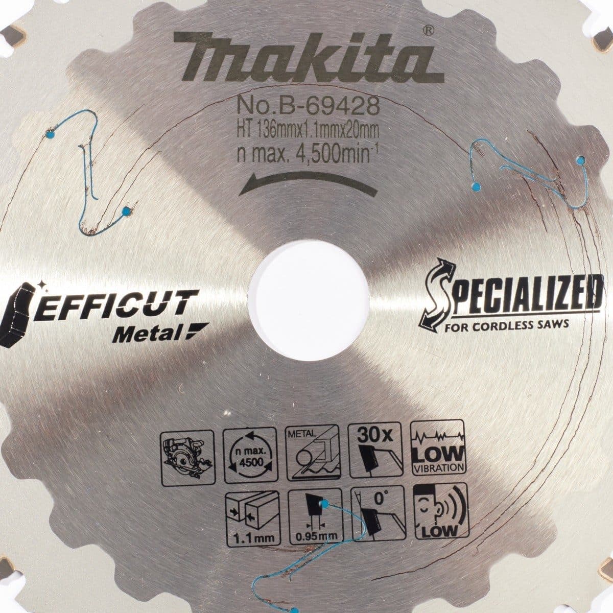 EFFICUT ใบเลื่อยตัดโลหะ 5"X30T (B-69428)