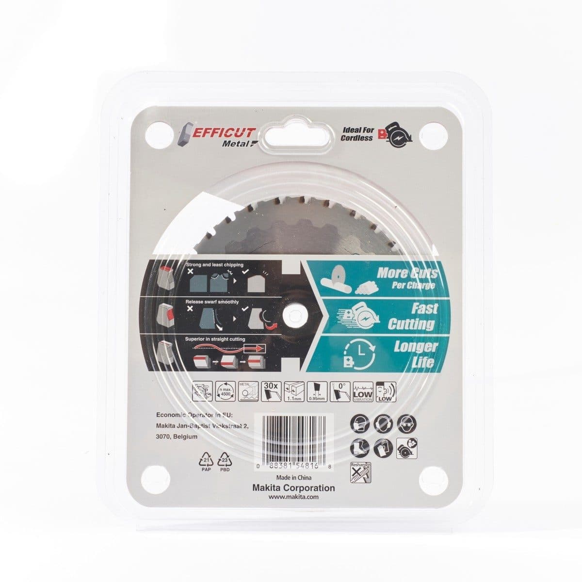 EFFICUT ใบเลื่อยตัดโลหะ 5"X30T (B-69428)