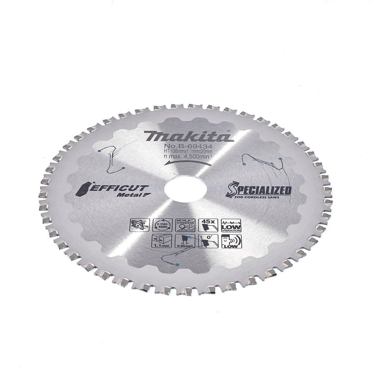 EFFICUT ใบเลื่อยตัดโลหะ 5"X45T (B-69434)