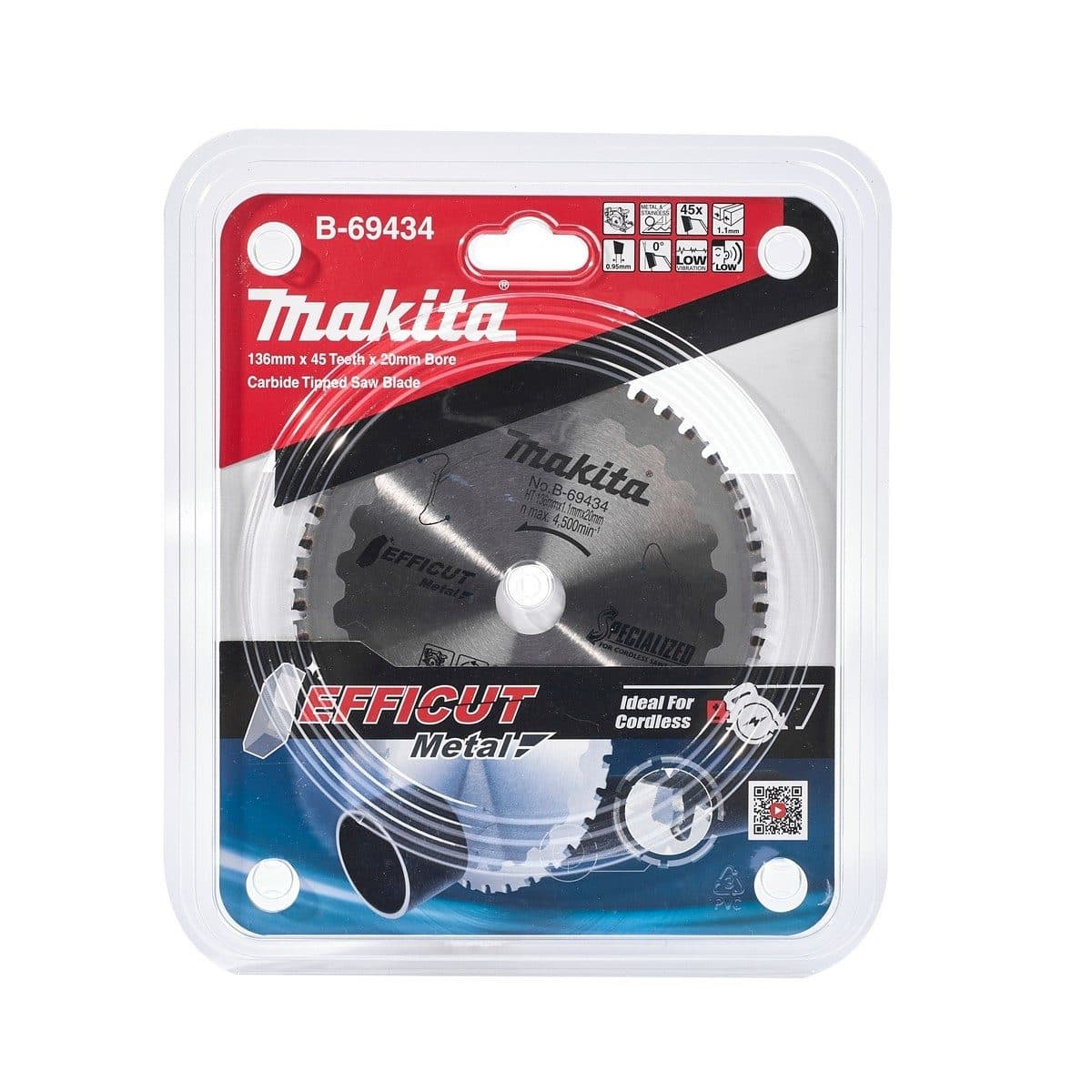 EFFICUT ใบเลื่อยตัดโลหะ 5"X45T (B-69434)