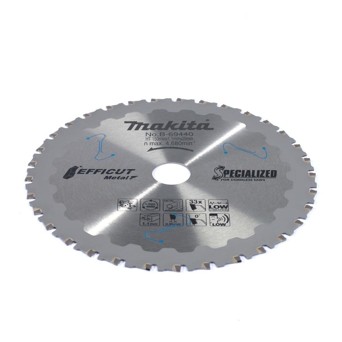 EFFICUT ใบเลื่อยตัดโลหะ 6"X33T (B-69440)