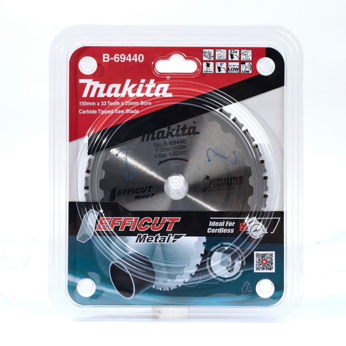 EFFICUT ใบเลื่อยตัดโลหะ 6"X33T (B-69440)