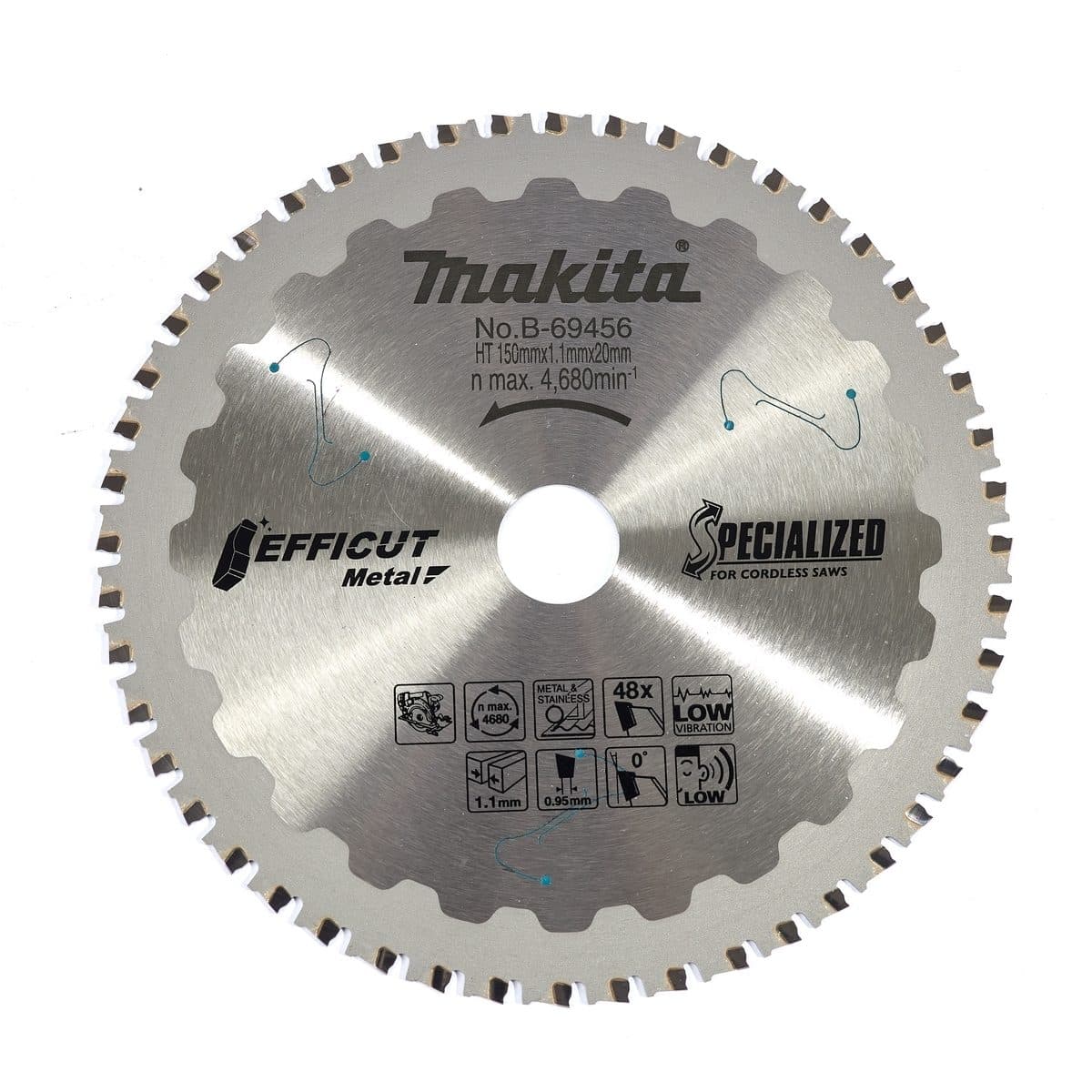 EFFICUT ใบเลื่อยตัดโลหะ 6"X48T (B-69456)